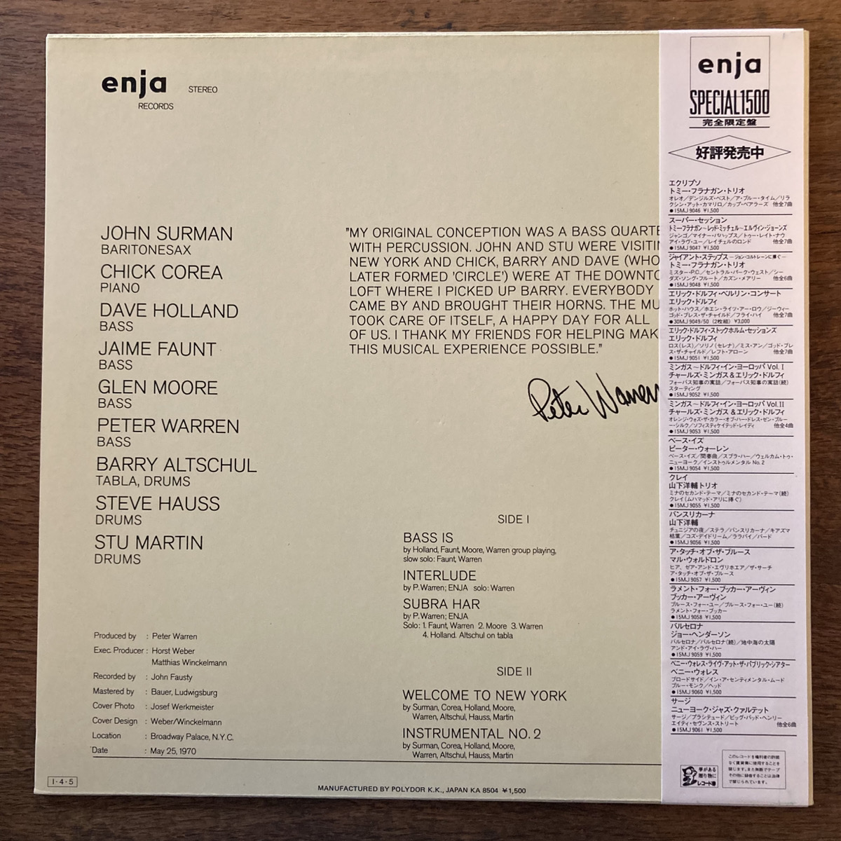 Peter Warren / Bass Is - 画像 (2)