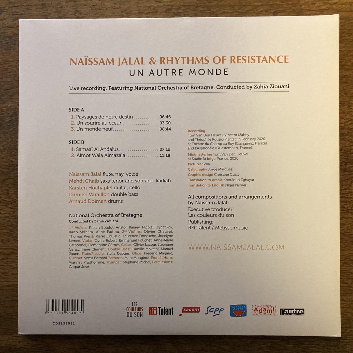 Un Autre Monde / Naïssam Jalal & Rhythms Of Resistance - 画像 (2)